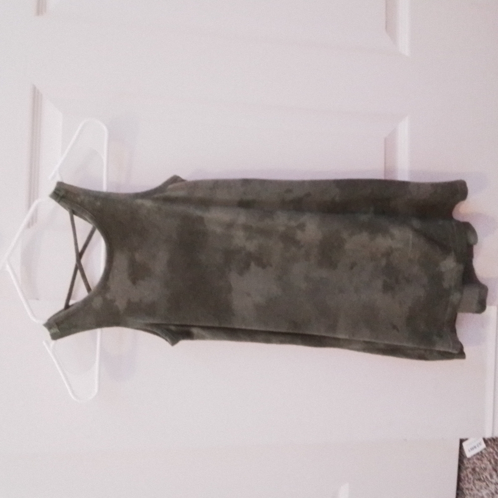 Green camo dress